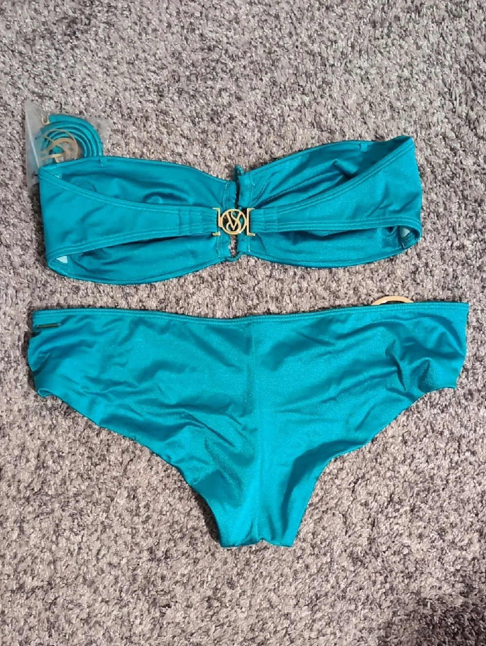 Victoria's Secret Crisscross Bandeau And Cheeky Hipkini Swim Bottom, NWT! - Picture 3 of 4